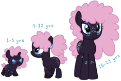 Size: 2042x1371 | Tagged: safe, artist:ivyhaze, oc, oc only, oc:raveheart, pony, unicorn, age progression, freckles, solo