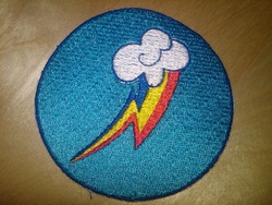 Size: 1024x768 | Tagged: safe, artist:ethepony, rainbow dash, g4, badge, cutie mark, embroidery, patch