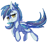 Size: 168x150 | Tagged: safe, artist:pepooni, oc, oc only, oc:star struck, bat pony, pony, flying, pixel art, solo, sprite