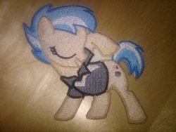 Size: 1024x768 | Tagged: safe, artist:ethepony, strike, g4, colt, embroidery, foal, male, patch