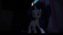 Size: 1920x1080 | Tagged: safe, rarity, pony, unicorn, g4, 3d, darkness, female, mare, solo, source filmmaker