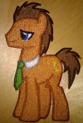 Size: 484x721 | Tagged: safe, artist:ethepony, doctor whooves, time turner, g4, embroidery, patch