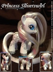 Size: 767x1041 | Tagged: safe, artist:mommakip, princess silver swirl, g2, g4, customized toy, g2 to g4, generation leap