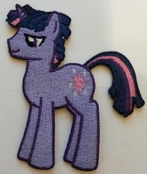 Size: 853x1009 | Tagged: safe, artist:ethepony, artist:osu4ev, twilight sparkle, pony, g4, dusk shine, embroidery, patch, rule 63