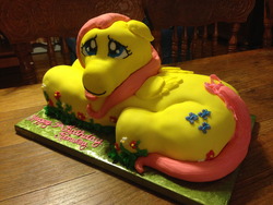 Size: 1280x960 | Tagged: safe, artist:ccballard, fluttershy, g4, cake, food, food art, irl, photo