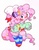 Size: 1255x1607 | Tagged: safe, artist:rikose, pinkie pie, earth pony, semi-anthro, ask harajukupinkiepie, g4, clothes, cute, decora, diapinkes, fashion, female, harajuku, socks, solo, striped socks, sweater