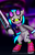 Size: 582x900 | Tagged: safe, artist:scorchie-critter, dj pon-3, vinyl scratch, pony, g4, bipedal, female, keytar, musical instrument, solo