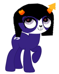 Size: 739x923 | Tagged: safe, oc, oc only, 1000 hours in ms paint, crossover, danny phantom, equius zahhak, homestuck, littlest pet shop, penny ling, ponified, solo