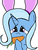 Size: 900x1199 | Tagged: safe, artist:twitchyteagan, trixie, pony, unicorn, g4, bunny ears, carrot, female, mare, solo