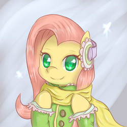 Size: 2000x2000 | Tagged: artist needed, safe, fluttershy, g4, clothes, dress, female, solo