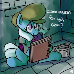 Size: 3850x3850 | Tagged: safe, artist:fauxsquared, trixie, pony, unicorn, g4, begging, british, female, mare, poverty, solo