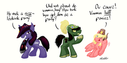 Size: 1024x513 | Tagged: safe, artist:syncallio, da boyz, dimo, girl genius, jägermonster, maxim, oggie, ponified