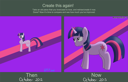 Size: 2034x1302 | Tagged: safe, artist:regxy, twilight sparkle, g4, comparison