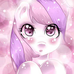 Size: 800x800 | Tagged: safe, artist:kirajanssheinux, oc, oc only, blushing, solo
