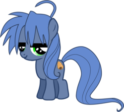 Size: 735x665 | Tagged: safe, artist:creshosk, pony, izumi konata, lucky star, ponified, solo