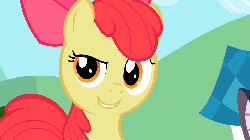 Size: 960x540 | Tagged: safe, screencap, apple bloom, g4, the cutie pox, animated, female, solo