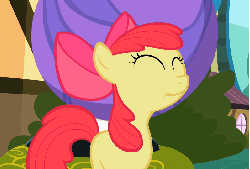 Size: 797x540 | Tagged: safe, screencap, apple bloom, earth pony, pony, g4, season 2, the cutie pox, adorabloom, animated, cute, female, filly, foal, gif, rearing, solo