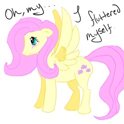 Size: 1440x1440 | Tagged: safe, artist:bees, fluttershy, g4, female, solo, wingboner
