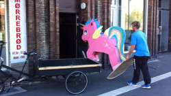 Size: 1280x720 | Tagged: safe, alicorn, human, denmark, irl, irl human, photo, wooden pony, youtube link
