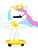 Size: 226x300 | Tagged: safe, artist:i-got-quest, princess celestia, alicorn, pony, g4, female, ms paint, skateboard, solo, sunglasses