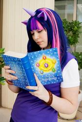 Size: 1379x2048 | Tagged: safe, artist:positori, twilight sparkle, human, g4, cosplay, irl, irl human, photo, solo