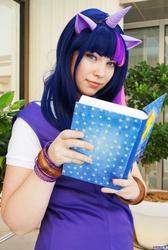 Size: 1373x2048 | Tagged: safe, artist:positori, twilight sparkle, human, g4, cosplay, irl, irl human, photo, solo