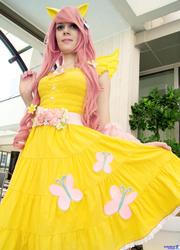 Size: 1477x2048 | Tagged: safe, artist:panda treats, artist:rose0fmay, fluttershy, human, g4, cosplay, irl, irl human, photo, solo