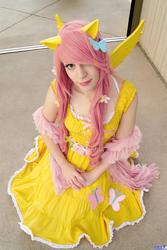 Size: 1367x2048 | Tagged: safe, artist:panda treats, artist:rose0fmay, fluttershy, human, g4, cosplay, irl, irl human, photo, solo