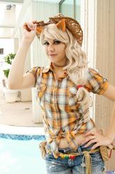 Size: 1359x2048 | Tagged: safe, artist:rose0fmay, applejack, human, g4, cosplay, irl, irl human, photo, solo