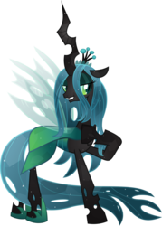Size: 4654x6500 | Tagged: dead source, safe, artist:theshadowstone, queen chrysalis, changeling, changeling queen, g4, absurd resolution, crystallized, female, simple background, solo, transparent background, vector
