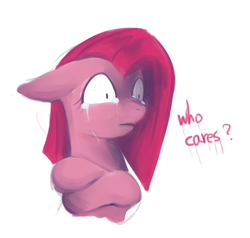 Size: 935x890 | Tagged: safe, artist:sion, pinkie pie, g4, crying, female, pinkamena diane pie, solo