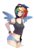 Size: 1819x2677 | Tagged: safe, artist:wicklesmack, rainbow dash, human, g4, belly button, clothes, female, freckles, humanized, light skin, midriff, shorts, simple background, smiling, solo, transparent background, vector, winged humanization