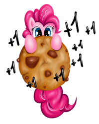 Size: 600x754 | Tagged: safe, artist:xioade, pinkie pie, g4, cookie, cookie clicker, female, solo