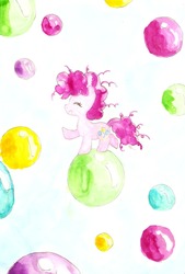 Size: 1498x2218 | Tagged: safe, artist:chiuuchiuu, pinkie pie, g4, female, filly, solo, younger