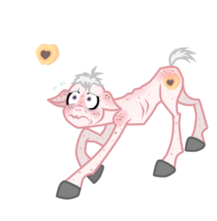 Size: 500x511 | Tagged: safe, artist:castorochiaro, oc, oc only, oc:peach fuzz, earth pony, pony, solo