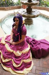 Size: 1361x2048 | Tagged: safe, artist:lo-botomy, rarity, human, g4, clothes, cosplay, dress, gala dress, irl, irl human, photo, solo