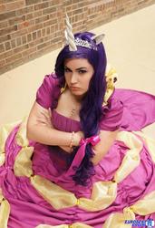 Size: 1402x2048 | Tagged: safe, artist:lo-botomy, rarity, human, g4, clothes, cosplay, dress, gala dress, irl, irl human, photo, solo