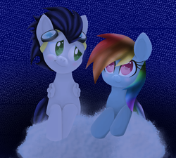 Size: 631x567 | Tagged: safe, artist:tatynka-g, rainbow dash, soarin', g4, female, male, ship:soarindash, shipping, straight