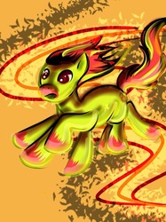 Size: 500x667 | Tagged: safe, artist:stormsurge, oc, oc only, pony, fire, male, solo, stallion, stormsurge