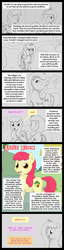 Size: 453x1762 | Tagged: safe, artist:haretrinity, apple bloom, diamond tiara, g4, comic, older