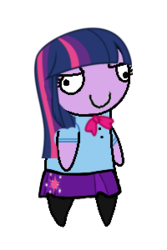 Size: 200x300 | Tagged: safe, twilight sparkle, equestria girls, g4, clothes, female, shirt, simple background, skirt, solo, transparent, transparent background