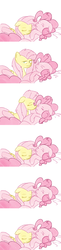 Size: 657x2700 | Tagged: safe, artist:speccysy, fluttershy, pinkie pie, ask fluttershy and pinkie pie, g4, comic, cute, diapinkes, female, kissing, lesbian, ship:flutterpie, shipping, sleeping, snuggling