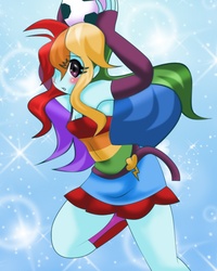 Size: 1755x2191 | Tagged: safe, artist:lucky-jj, rainbow dash, equestria girls, g4, fall formal outfits, female, solo