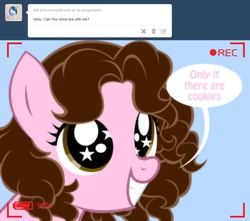 Size: 1236x1093 | Tagged: safe, artist:shinta-girl, oc, oc only, oc:shinta pony, ask, smiling, solo, speech bubble, tumblr