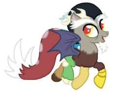 Size: 1063x805 | Tagged: safe, artist:serhalu, discord, pony, g4, male, ponified, solo, species swap