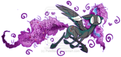 Size: 800x376 | Tagged: safe, artist:paleblank, oc, oc only, original species, pegasus, pony, augmented tail, candy, candytail, dull day, solo