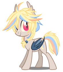 Size: 1817x2053 | Tagged: safe, artist:wicklesmack, oc, oc only, oc:star line, bat pony, pony, fangs, solo