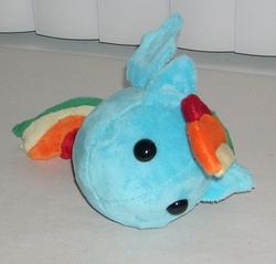 Size: 800x764 | Tagged: safe, artist:bladespark, rainbow dash, g4, blob, irl, photo, plushie, rainball, solo