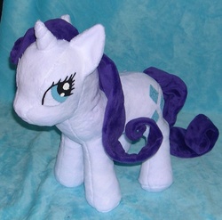 Size: 847x837 | Tagged: safe, artist:bladespark, rarity, g4, irl, photo, plushie, solo