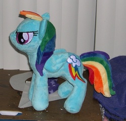 Size: 904x868 | Tagged: safe, artist:bladespark, rainbow dash, g4, irl, photo, plushie, solo